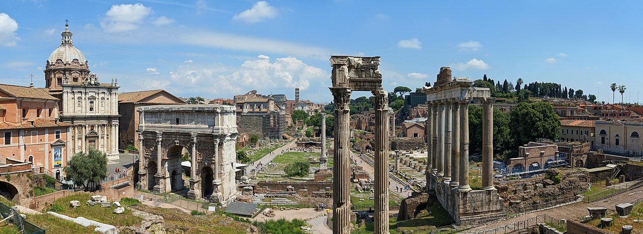 Das Forum Romanum in Rom.
